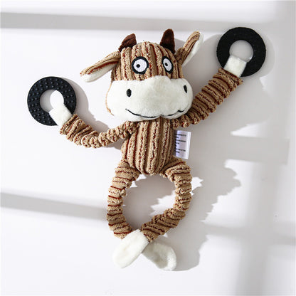 Crufty Donkey Squeaky Plush Dog Toy