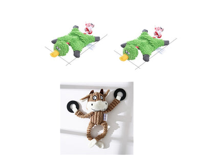 Crufty Donkey Squeaky Plush Dog Toy