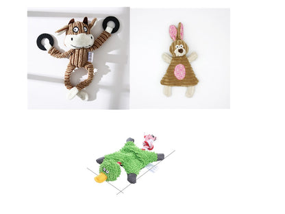 Crufty Donkey Squeaky Plush Dog Toy
