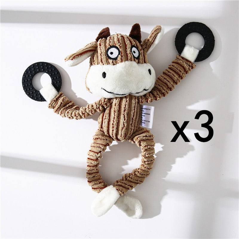 Crufty Donkey Squeaky Plush Dog Toy