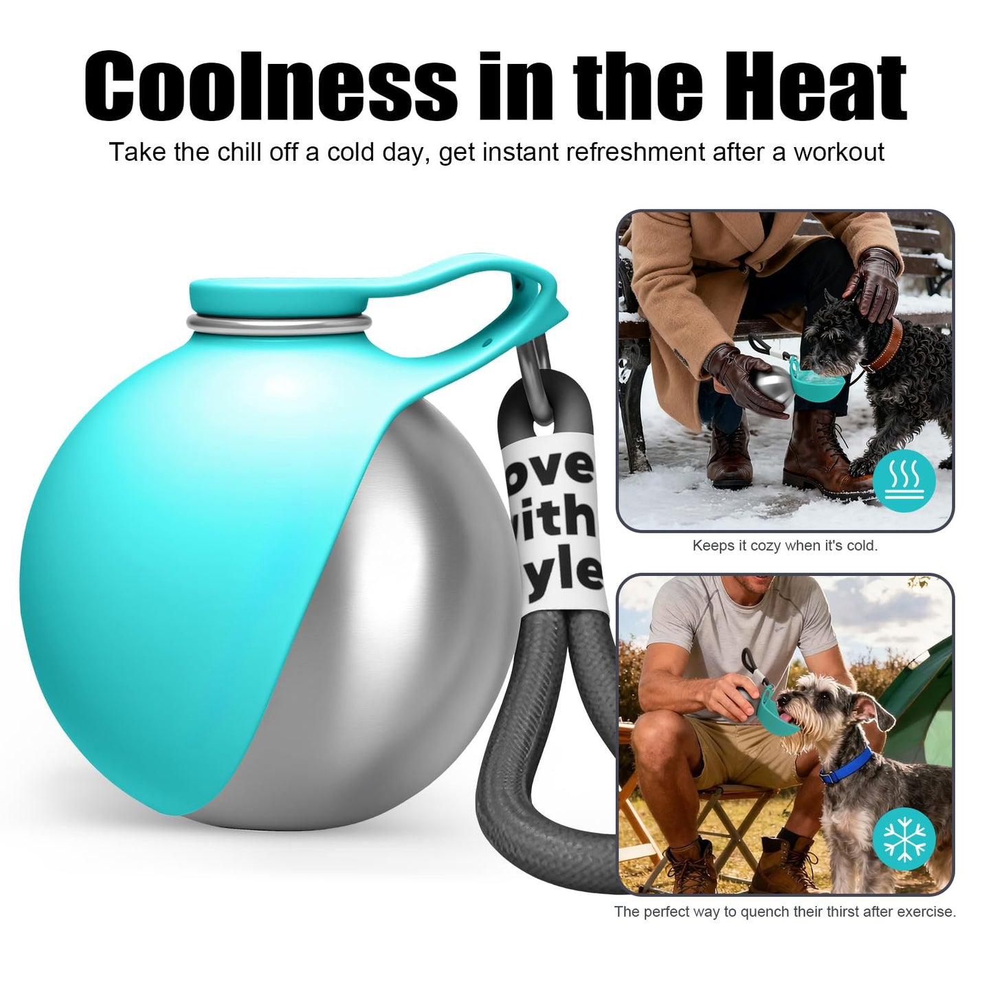 Crufty Stainless Travel Dog Bottle