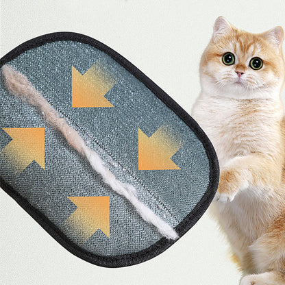 Crufty PawClean glove being used on a cat