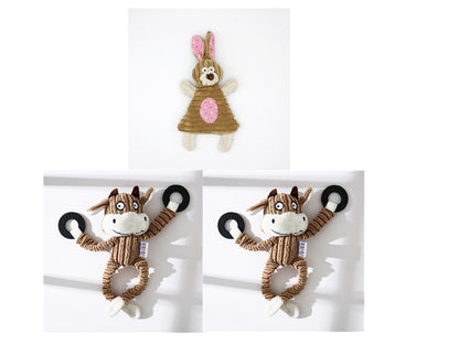 Crufty Donkey Squeaky Plush Dog Toy