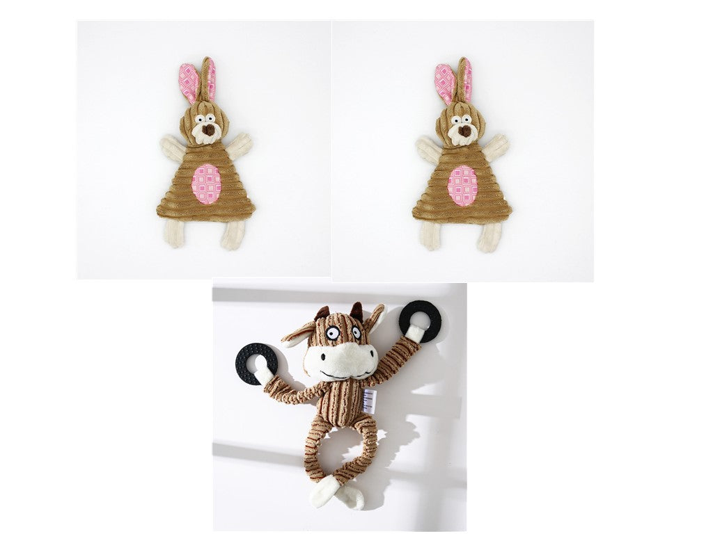 Crufty Donkey Squeaky Plush Dog Toy