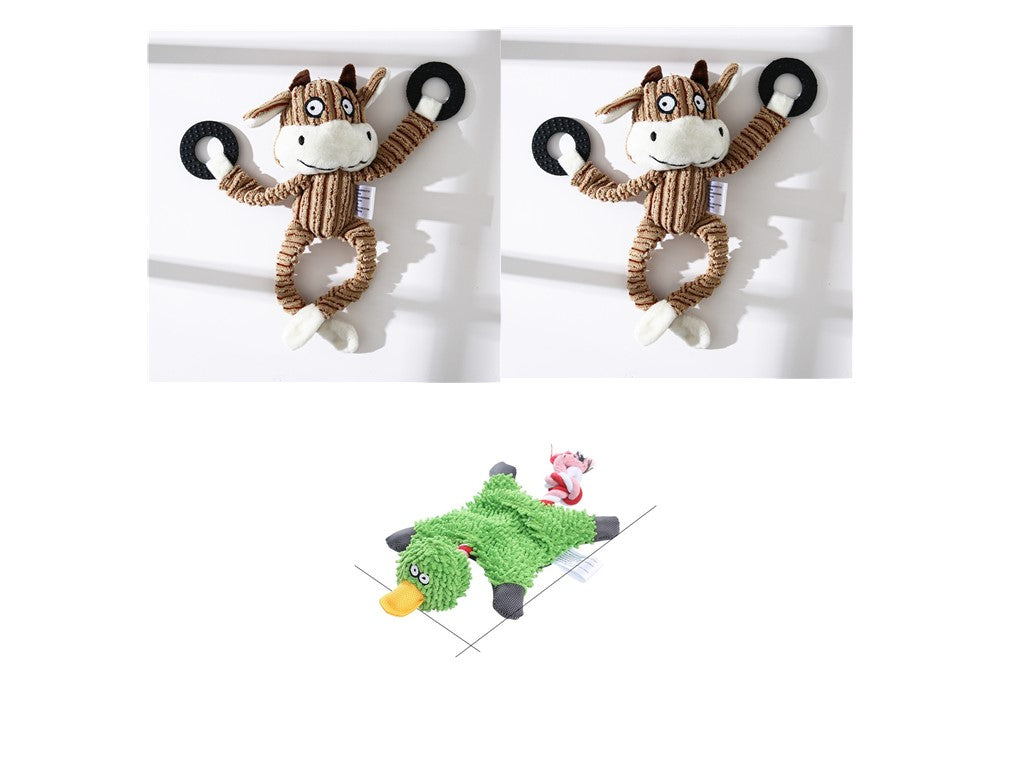 Crufty Donkey Squeaky Plush Dog Toy