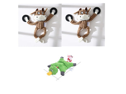 Crufty Donkey Squeaky Plush Dog Toy
