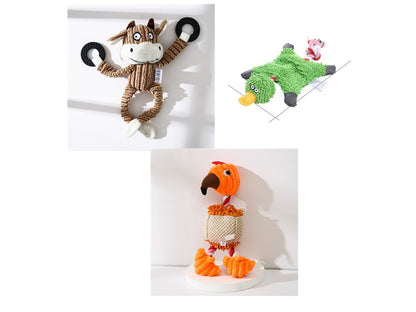 Crufty Donkey Squeaky Plush Dog Toy