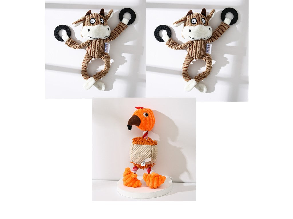 Crufty Donkey Squeaky Plush Dog Toy