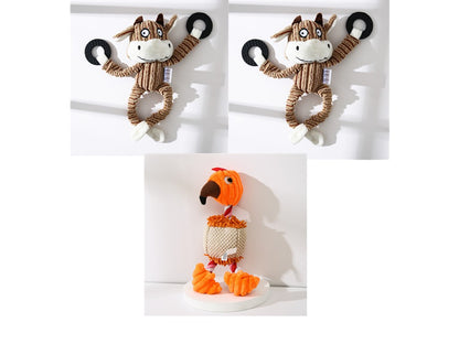 Crufty Donkey Squeaky Plush Dog Toy