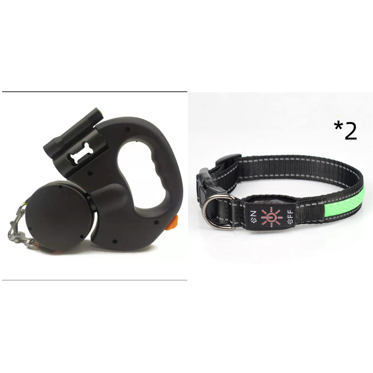 Crufty LED dog collar charging with USB Type-C cable