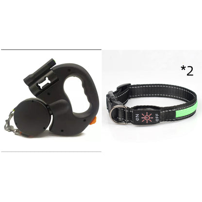Crufty LED dog collar charging with USB Type-C cable