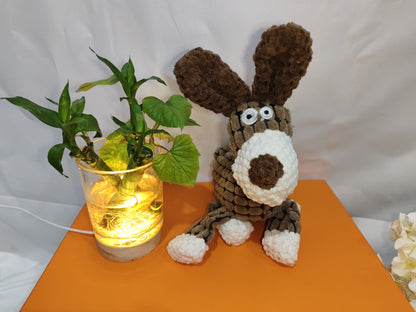 Crufty Donkey Squeaky Plush Dog Toy