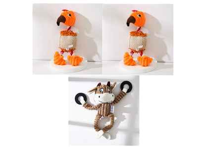 Crufty Donkey Squeaky Plush Dog Toy
